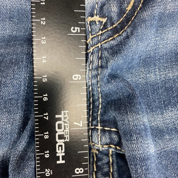 Silver Jeans Co‎ Aiko Capri Jeans Women's W28 Blue Denim Embellished Pockets - Picture 12 of 16